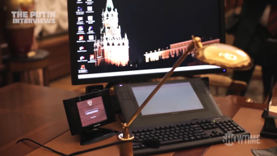 Показан экран монитора и кабинет Путина (фото)