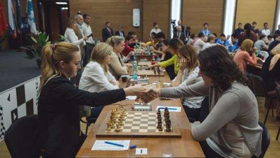 Украинские шахматисты выиграли у США на ЧМ