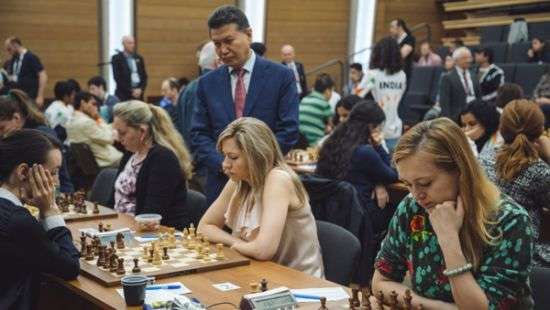 Сборная Украины по шахматам проиграла России