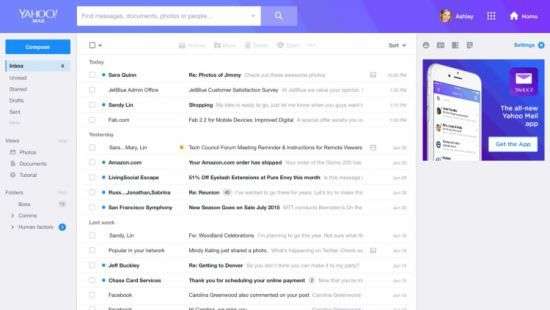 Yahoo обновила почтовый сервис
