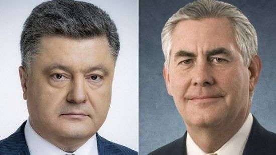 Порошенко встретится с Тиллерсоном в Киеве