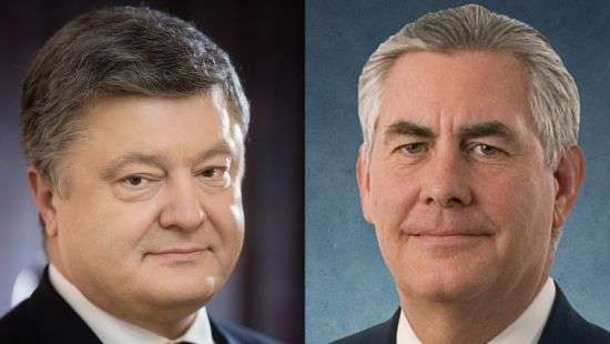 Сегодня в Киеве Порошенко встретится с Тиллерсоном