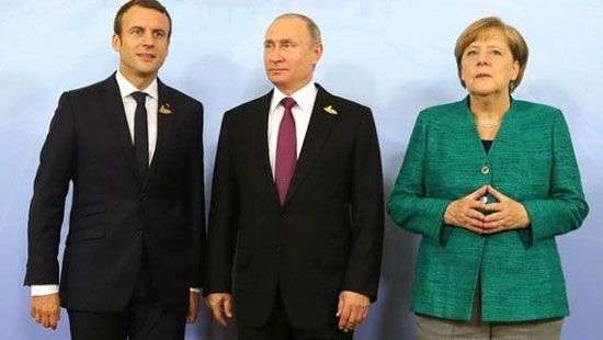 В Германии рассказали подробности встречи Меркель, Путина и Макрона