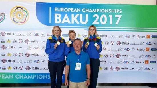 Сборная Украины выиграла три медали ЧЕ по стрельбе