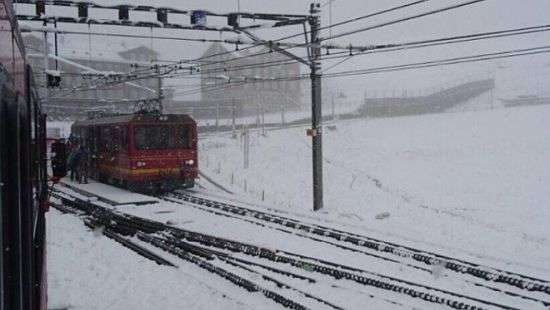 Швейцарию засыпало снегом (фото)
