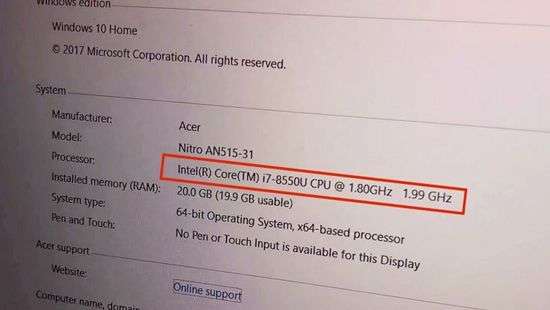 Intel Coffee Lake-U снова замечены в ноутбуках