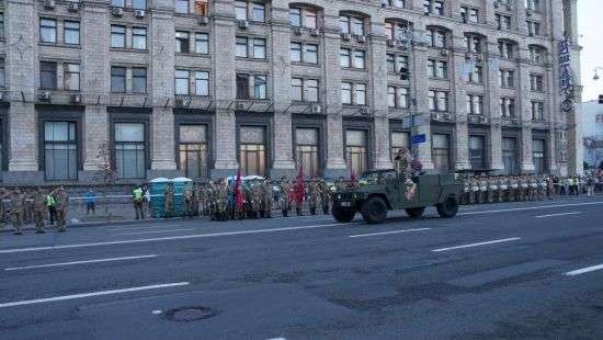 Обнародовано видео репетиции парада ко Дню Независимости