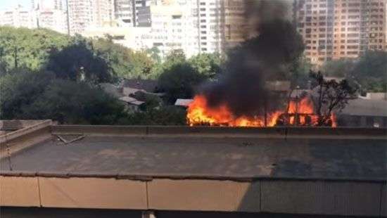 Опубликованы ВИДЕО пожара в Ростове, где пылают десятки жилых домов