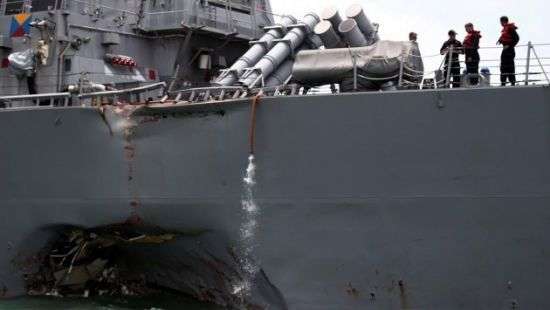 На Седьмой флот США обрушатся проверки после инцидентов с эсминцами