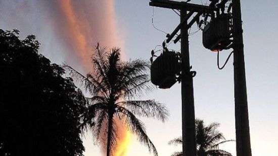 В Бразилии засняли облако, похожее на кулак Божий (видео)