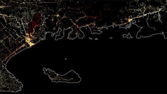 Facebook создала подробную карту населения 23 стран