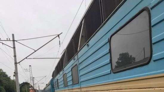 В Боярке во время движения вспыхнул поезд Киев - Черновцы