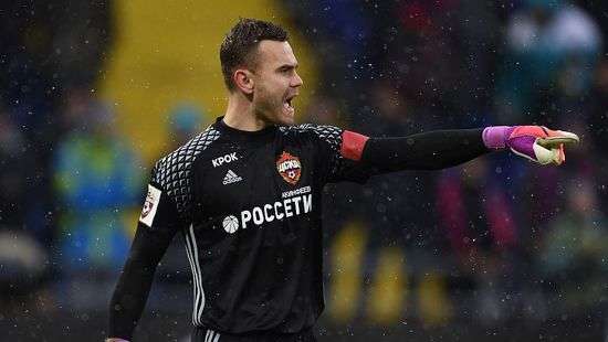 Вратарь ЦСКА пропустил в сороковом матче Лиги чемпионов