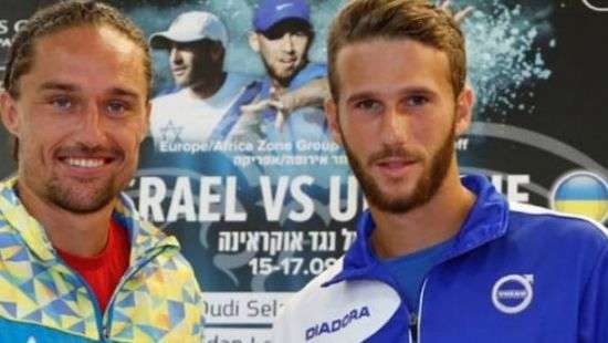 Украина повела в матче с Израилем на Кубке Дэвиса