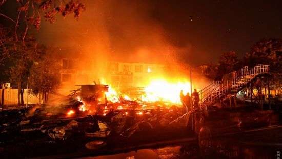 При пожаре в детском лагере «Виктория» в Одессе погибли дети