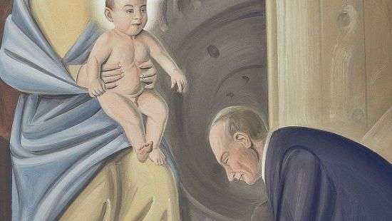 Костел в Беларуси украсили Путиным и Обамой (фото, видео)