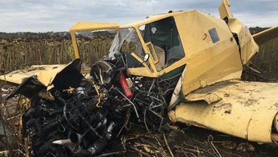 В Хмельницкой области упал самолет (ФОТО)