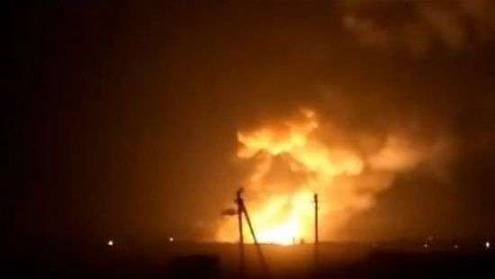 Взрываются боеприпасы на складе в Калиновке