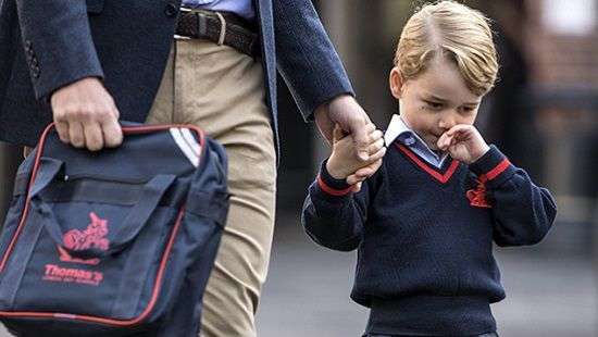 Маленькому принцу Джорджу надоело ходить в школу