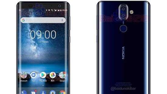 Nokia 9 показали в синем цвете