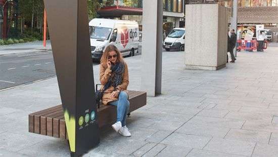 В Лондоне появятся «умные» скамейки