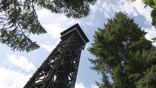 Немецким пожарным не удалось спасти башню Гете (видео)