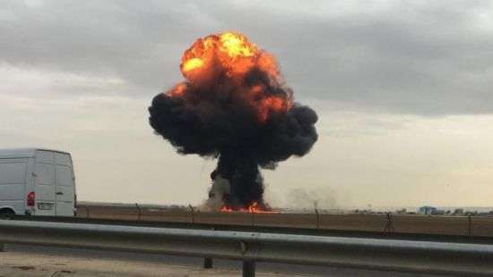 В Испании разбился второй истребитель за неделю (ВИДЕО)