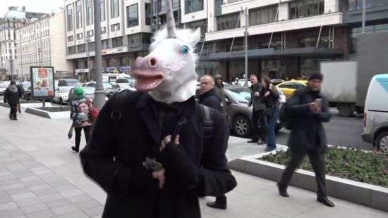 В Москве к Собчак пытался прорваться «единорог» (ВИДЕО)