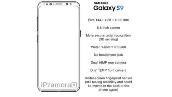 Раскрыты особенности Galaxy S9