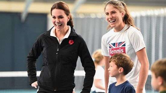 Беременная Кейт Миддлтон вышла на теннисный корт (ФОТО)