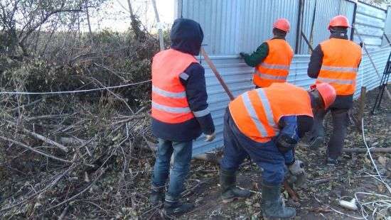 В Одессе компания «Сити-Центр» демонтирует ограждение стройплощадки