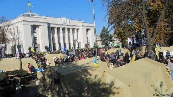 МихоМитинг под ВР: водителей просят не ехать в центр Киева, меры безопасности усилены