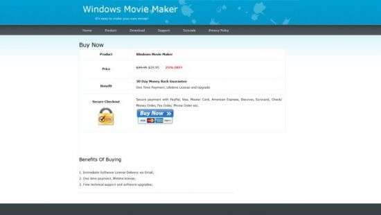 Windows Movie Maker выманивает деньги у пользователей