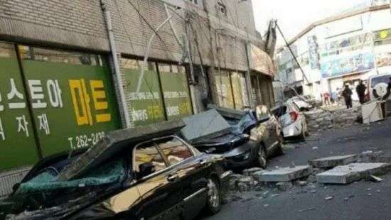 Землетрясение в Южной Корее: есть разрушения и раненые (видео)