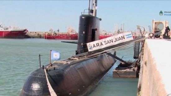 Пропавшую аргентинскую субмарину не могут искать из-за шторма