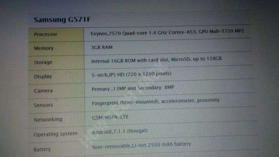 Раскрыты характеристики нового смартфона Samsung