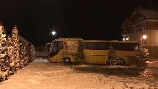 Туристический автобус из Польши расстреляли из гранатомета