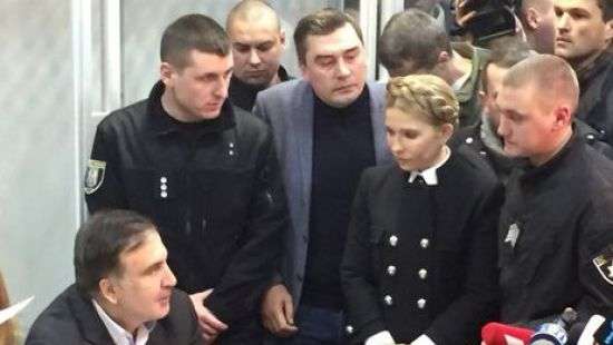 Тимошенко, Найем и Гриценко: кто пришел поддержать Саакашвили в суде