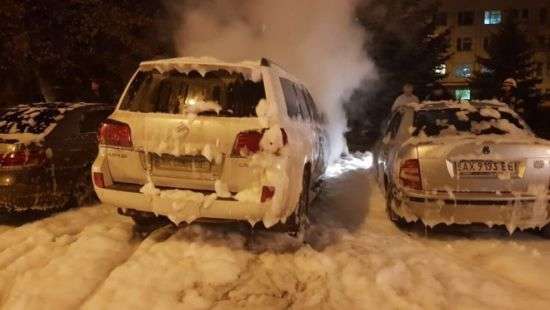 В Харькове подожгли авто, которое принадлежит семье судьи, арестовавшей Зайцеву