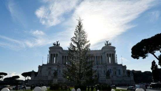 В Риме разразился скандал из-за засохшей рождественской ели