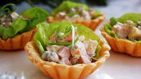 Лучшие Новогодние закуски в тарталетках (РЕЦЕПТЫ)