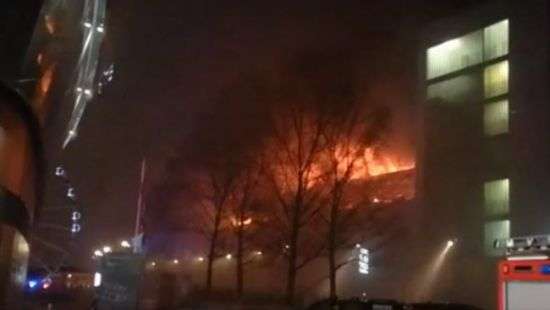 В Ливерпуле дотла выгорел паркинг с 1400 машинами