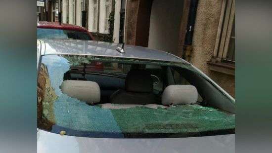 В Польше авто с российскими номерами закидали камнями