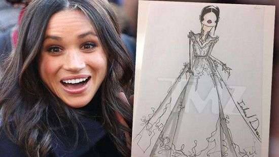 Невеста принца Гарри Меган Маркл выбрала свадебное платье