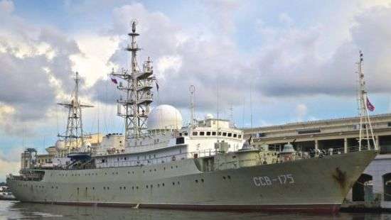 У берегов США засекли российский корабль-разведчик