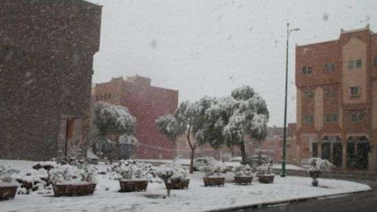 В Марокко впервые за 50 лет пошел снег (ВИДЕО/ФОТО)