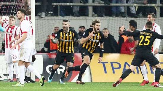 Чигринский забил мяч за АЕК