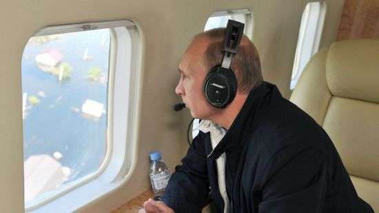 Путин чуть не разбился на вертолете