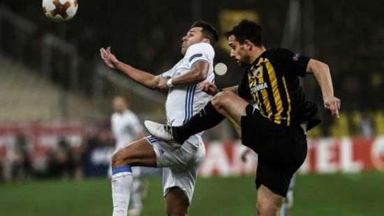 «Динамо» упустило победу над АЕКом в 1/16 Лиги Европы