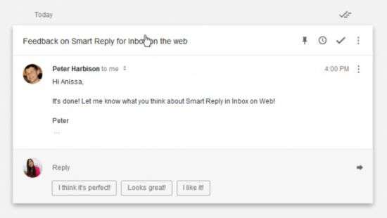 Приложение Google добавит «умные ответы»